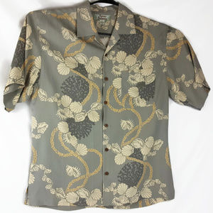 Tommy Bahama Hawaiian Shirt Size Medium 100% Silk